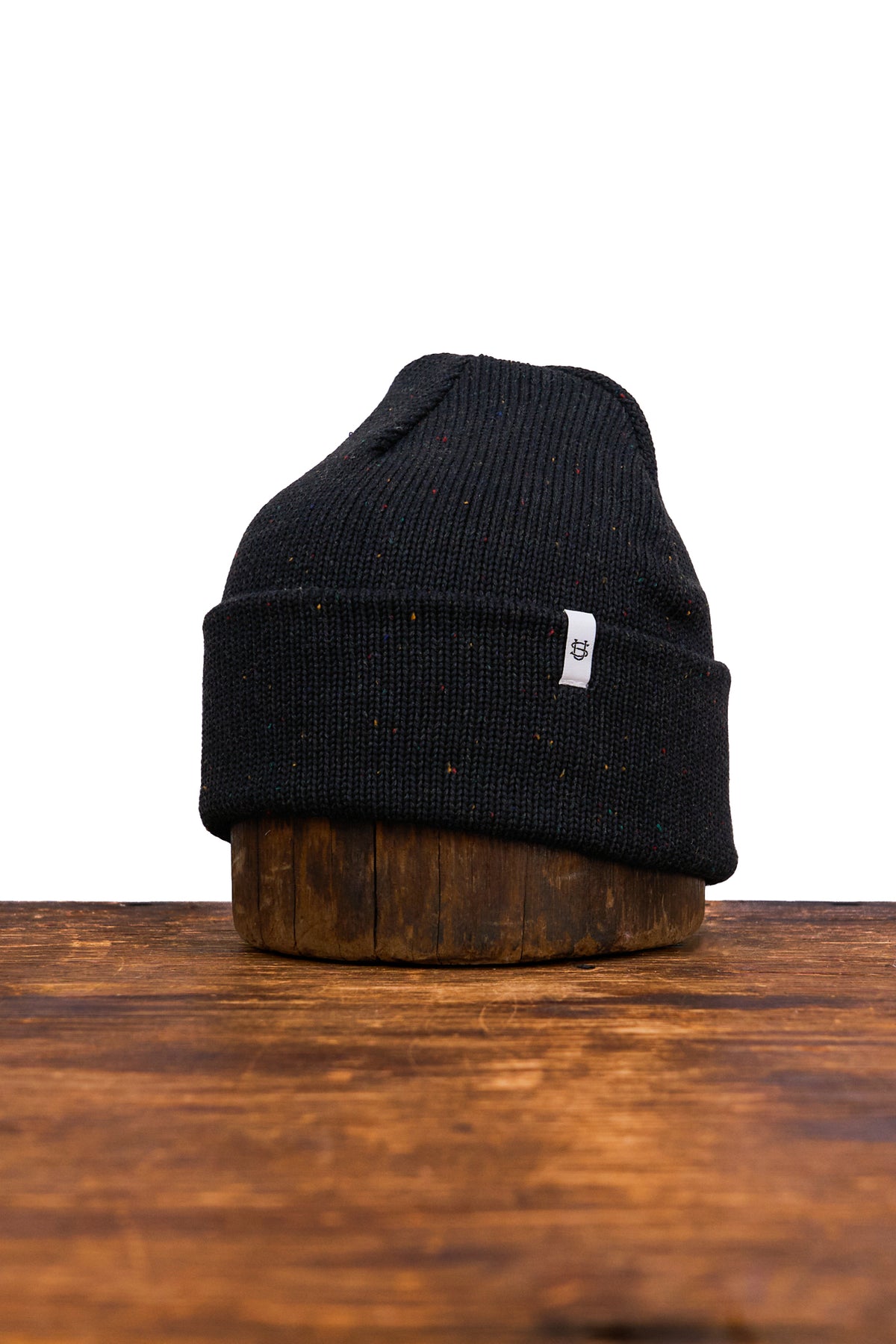 Blackout Fine Gauge Upcycled Cotton Beanie