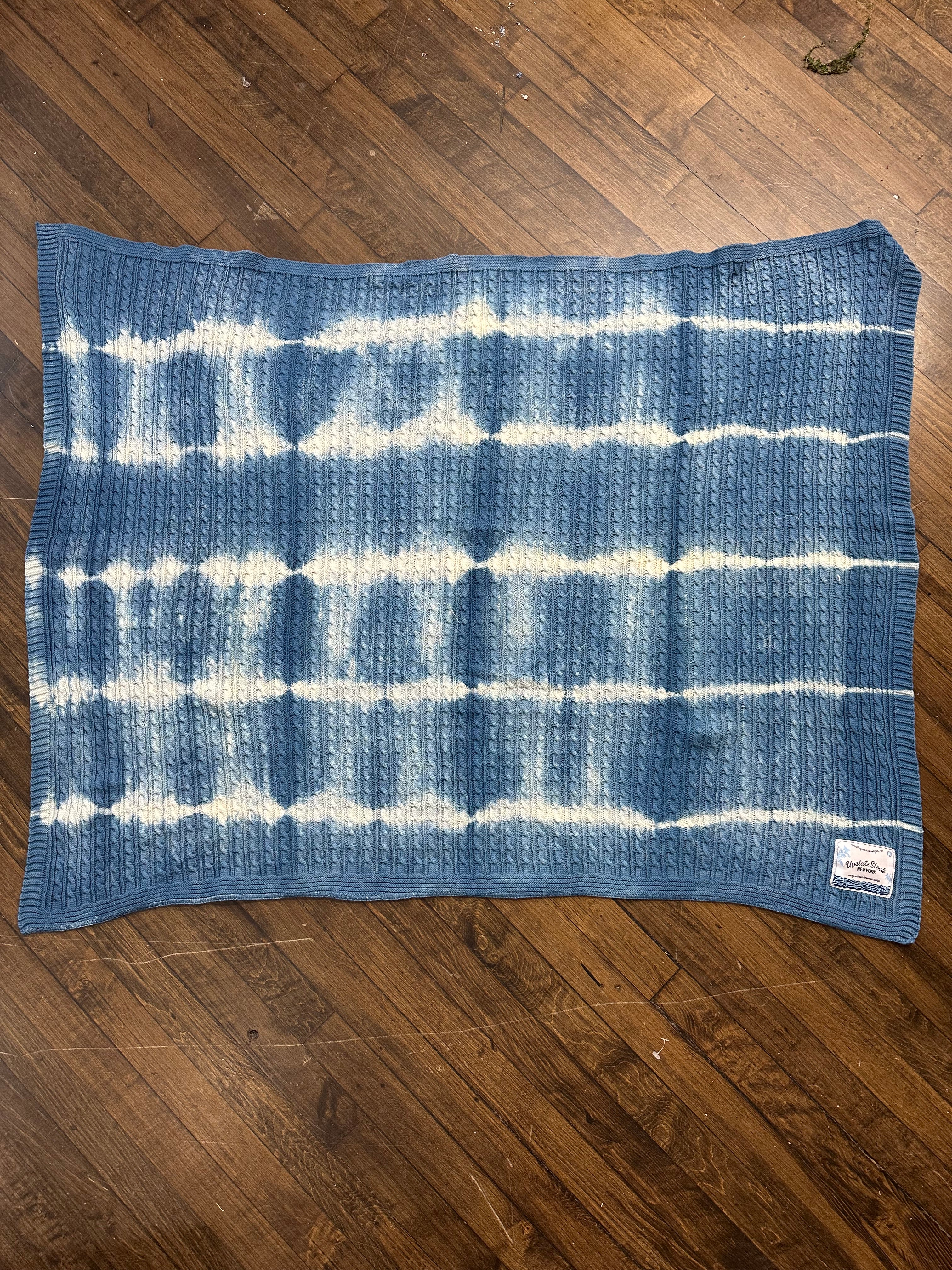 Deadstock Hand Dyed Indigo Blanket Blanket 30 UPSTATE STOCK