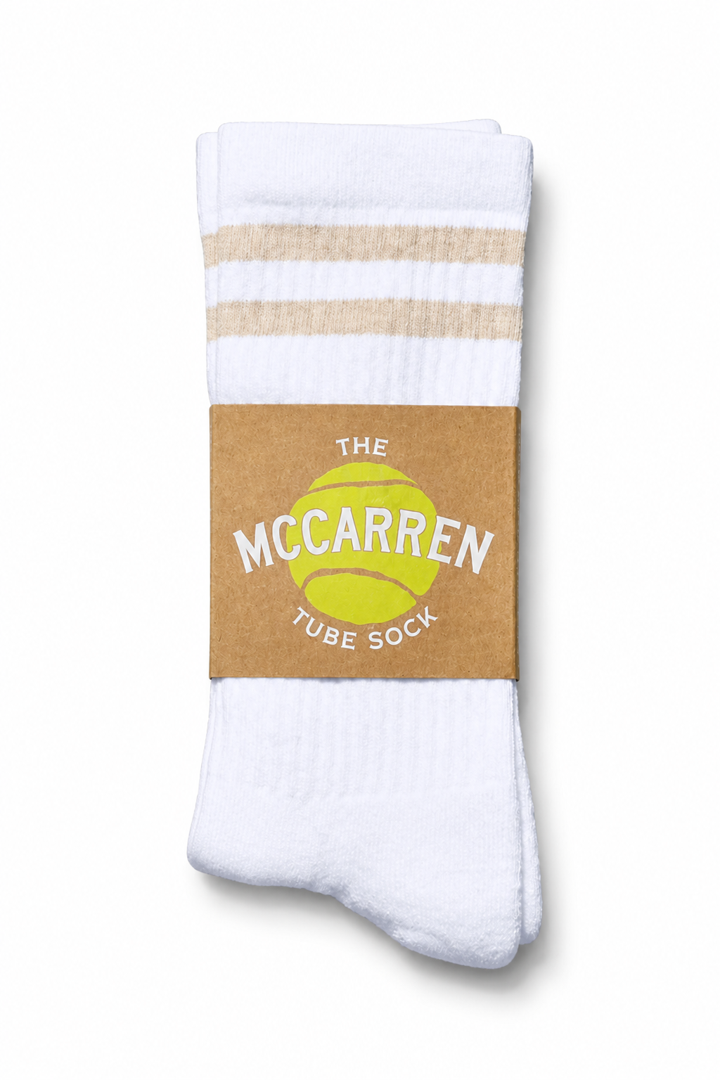The McCarren Tube Sock - Linen Stripe