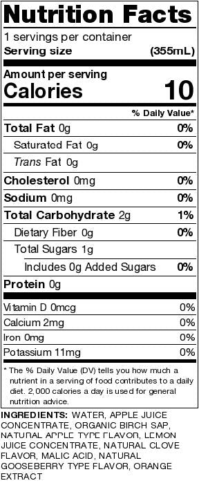 Apple & Gooseberry Birch Sap Seltzer