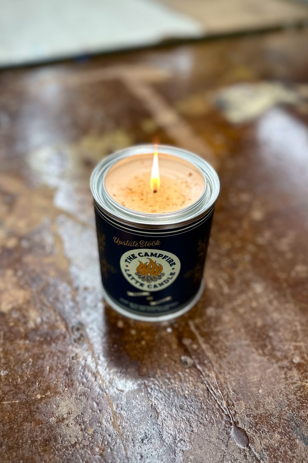 The Campfire Latte Paint Can Coconut Wax Candle