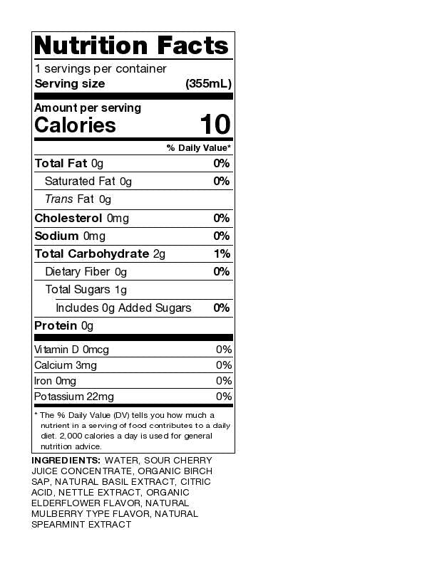 Mulberry & Nettle Birch Sap Seltzer