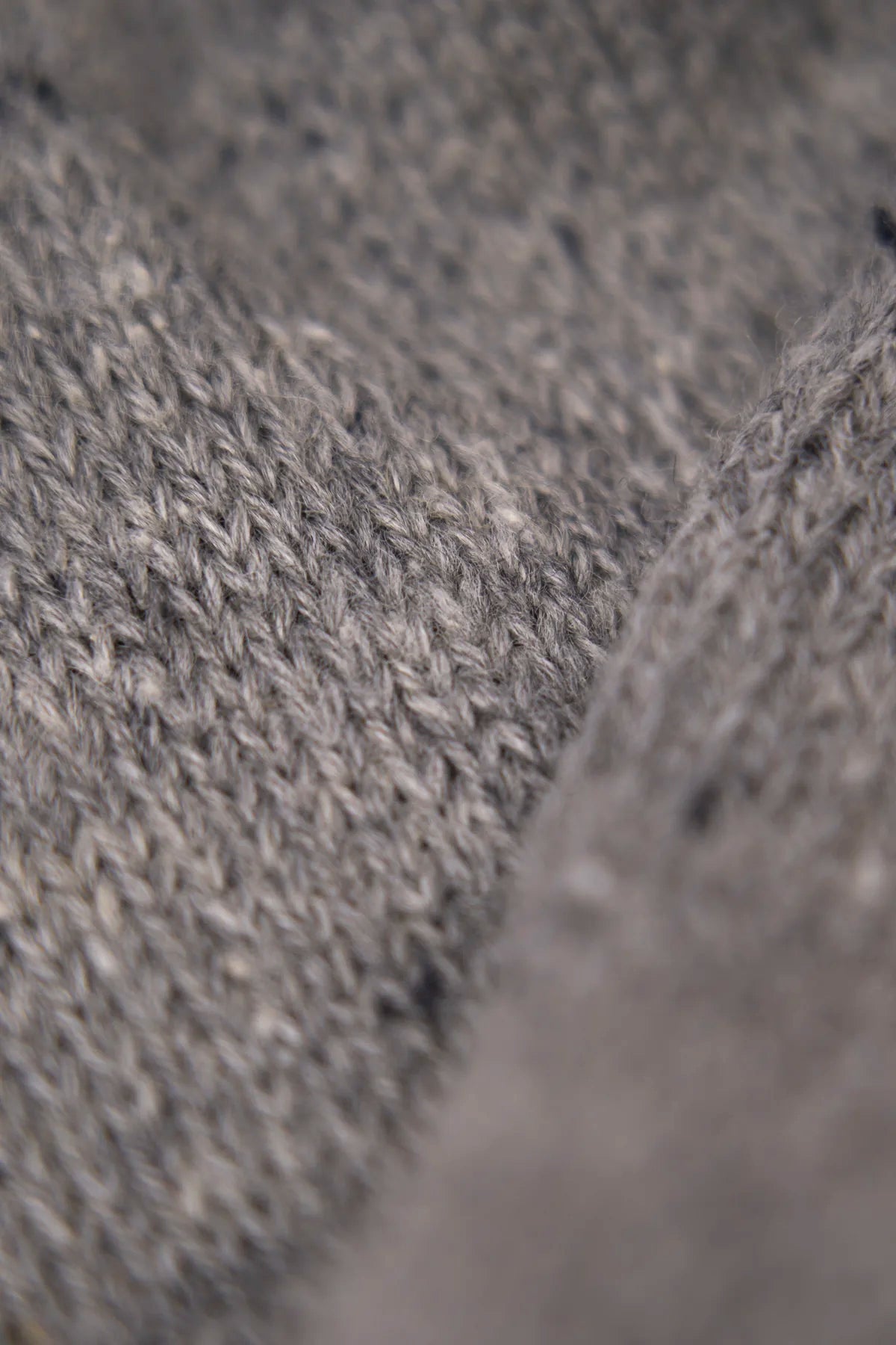 Grey Tweed Ragg Wool Beanie