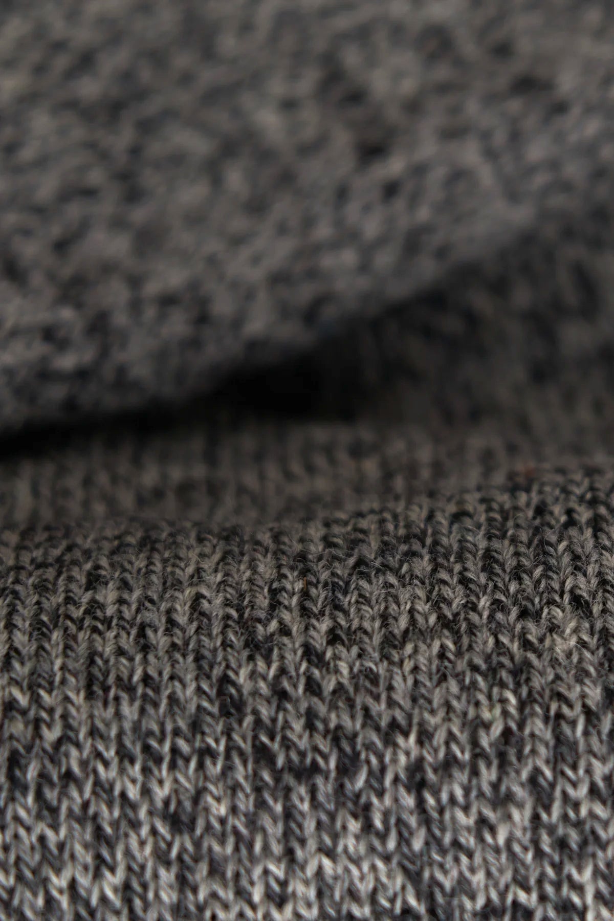 Charcoal Melange Ragg Wool Beanie