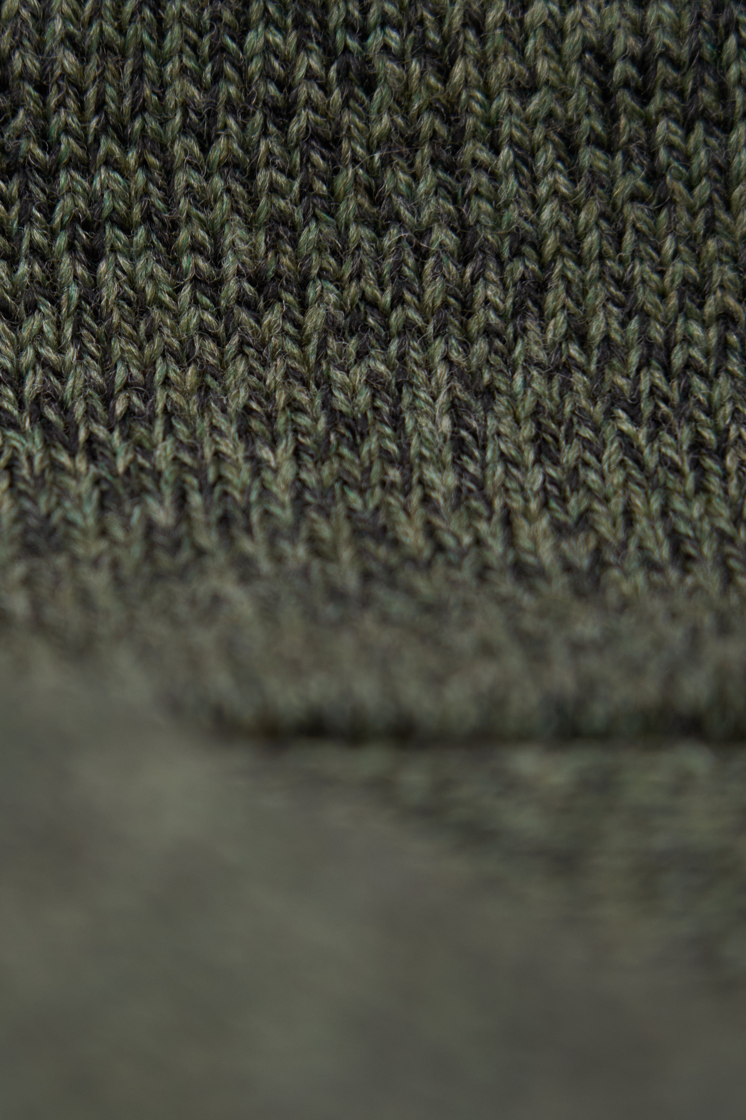 Dark Melange Ragg Wool Beanie