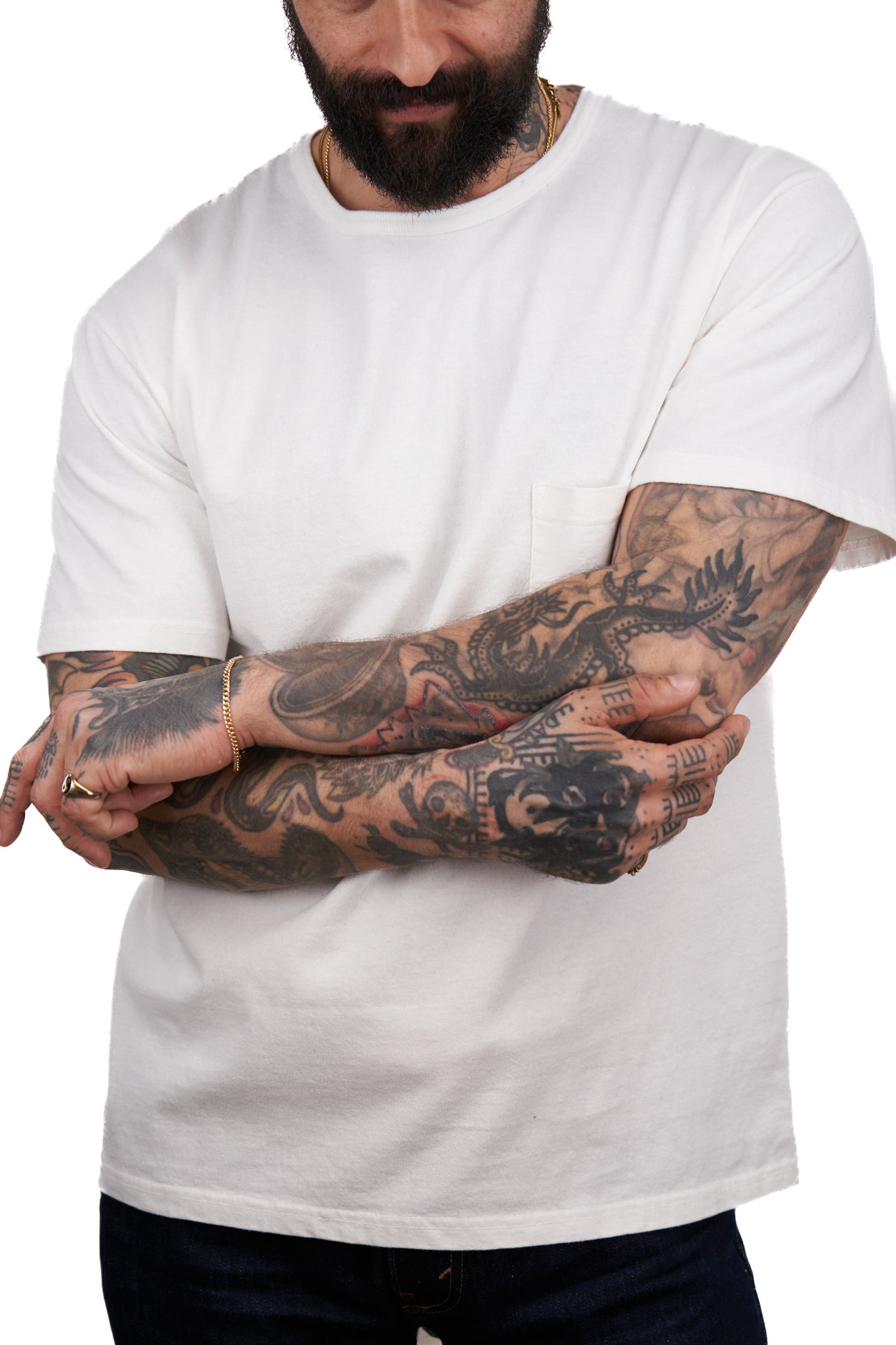 The 50/50 Shirt - CLASSIC TEE - Bleached White – UPSTATE STOCK