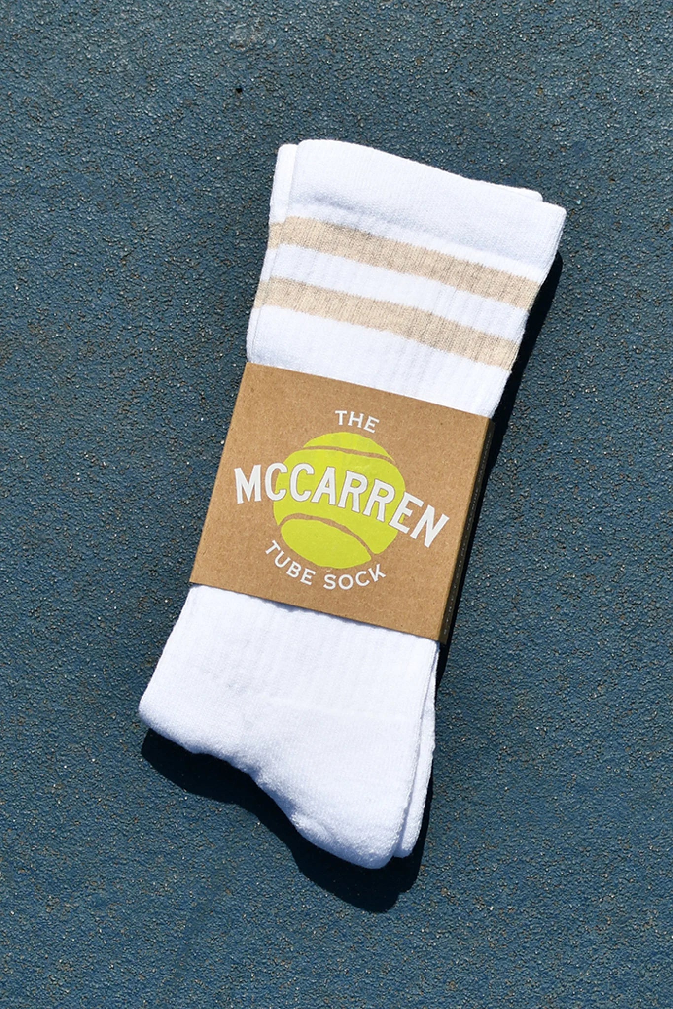 The McCarren Tube Sock - Linen Stripe