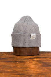 Grey Fleck Fine Gauge Upcycled Cotton Watchcap