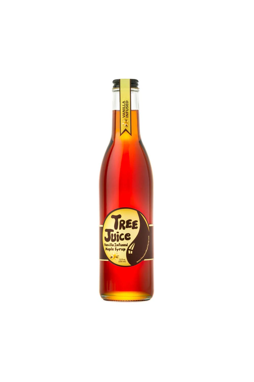 Tree Juice - 12oz Vanilla Infused Maple Syrup.