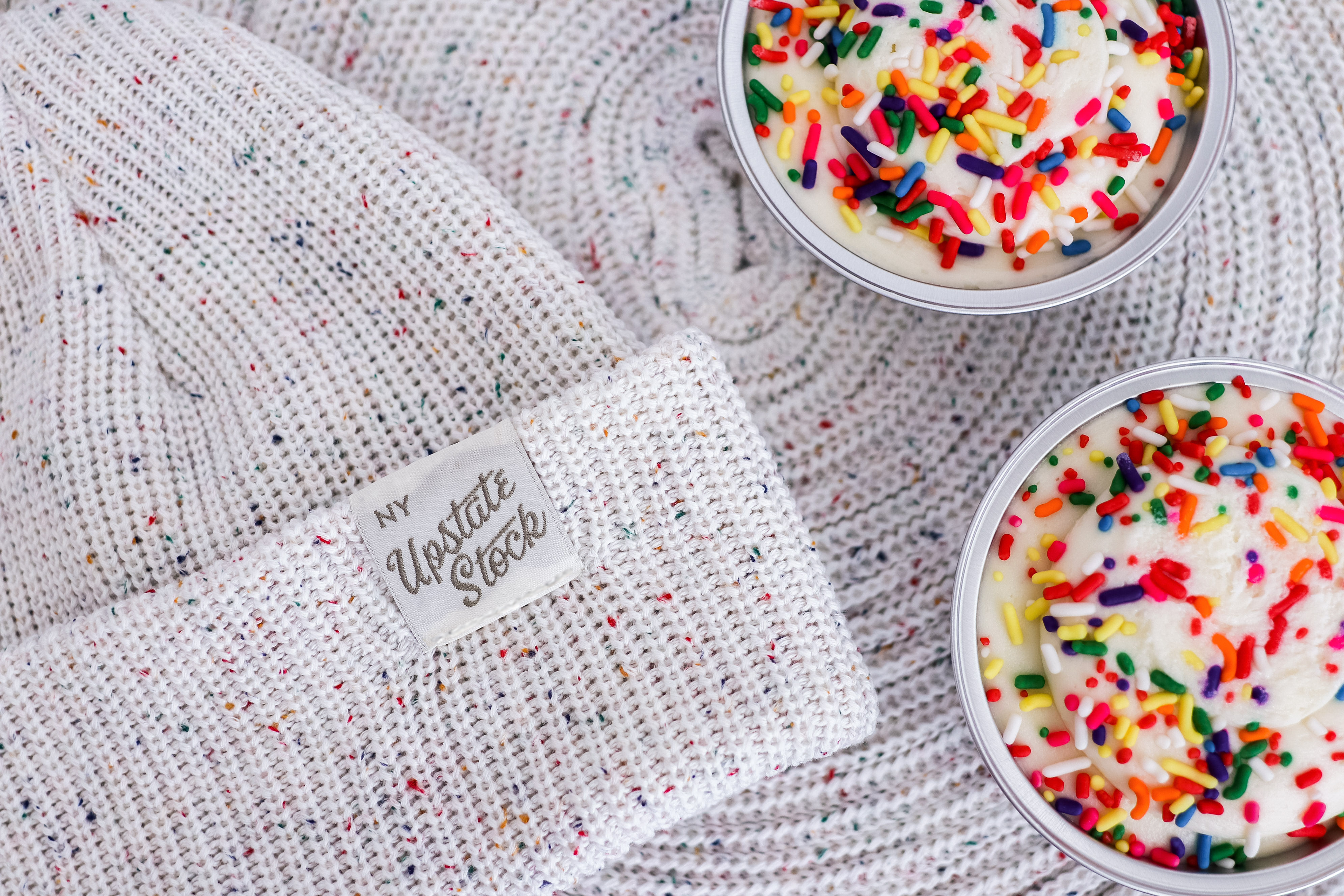 Confetti Fine Gauge Upcycled Cotton Watchcap