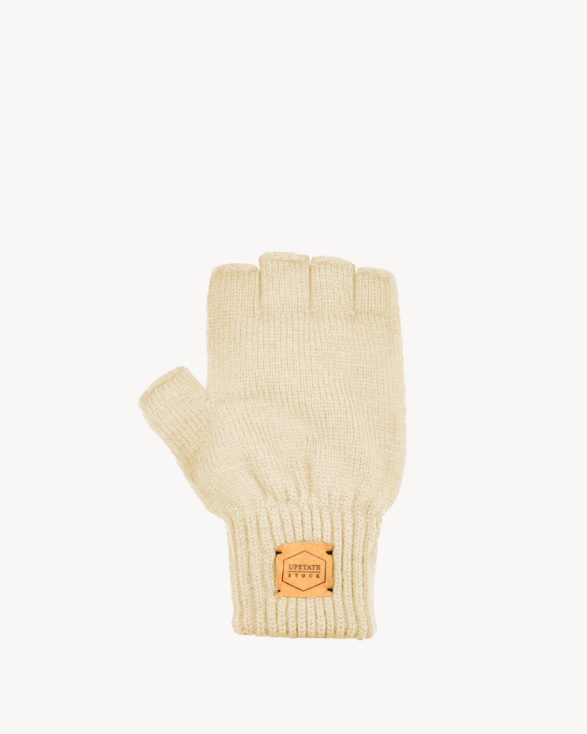 Undyed Merino Wool Fingerless Glove
