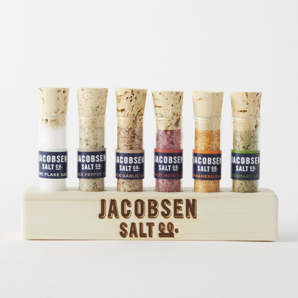 Six Vial Infused Salt Set with Stand